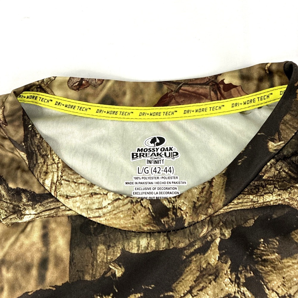 New Mens Mossy Oak Breakup Infinity Camo SS Performance T-Shirt Size Large NWT - Picture 2 of 7